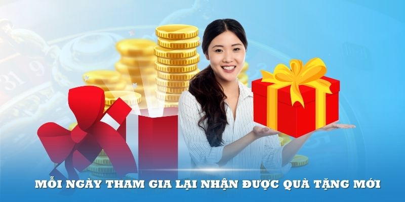 Mỗi ngày tham gia lại nhận được quà tặng mới