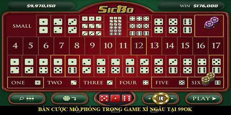 Mô phỏng bàn chơi game xí ngầu tại 99ok